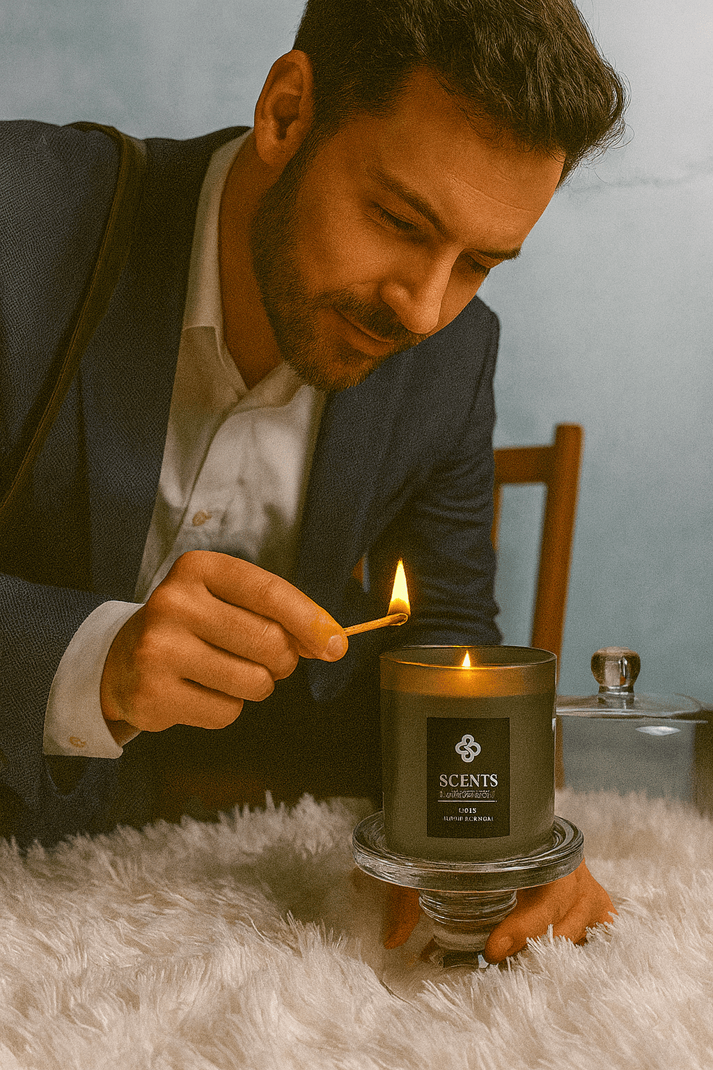Essential Oil Strong Scented Candles - Scent Candle with Jars - Non Toxic Prefect Scents for Relaxation - Best Soy Wax Candle with Admiralty Glass -  40 to 50 Hours Burning Time