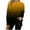 Yellow 01, variant on DeHolifer Sweatshirts for Women Graphic Crewneck Strip Print Long Sleeve Fall Fashion Pullover Tops Brown S