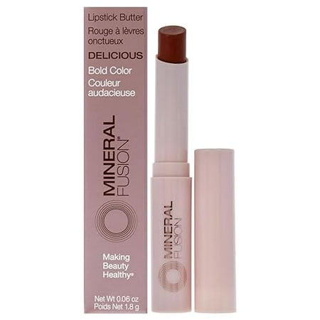 Mineral Fusion Delicious Butter Lipstick, Bold Color, 0.06 Oz, 2 Pack