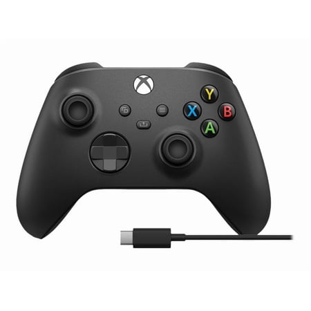 Microsoft Xbox Wireless Controller With USB-C Cable for Xbox Series X, Xbox Series S, Xbox One, and PC - Carbon Black