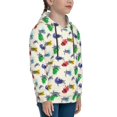 thumbnail image 3 of Goofa Cartoon Sea Turtle Pattern Hooded Sweatshirt for Youth Trendy youth sweatshirt Casual Hoodie for Boys and Girls-Large, 3 of 6