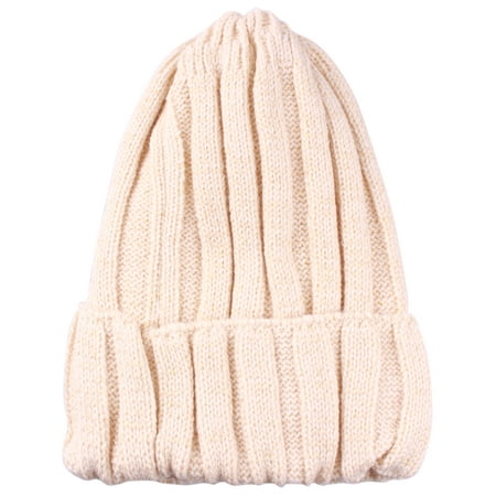 - Enimay Kids Toddler Cable Knit Children’s Pom Winter Hat Solid Beanie Beige One Size