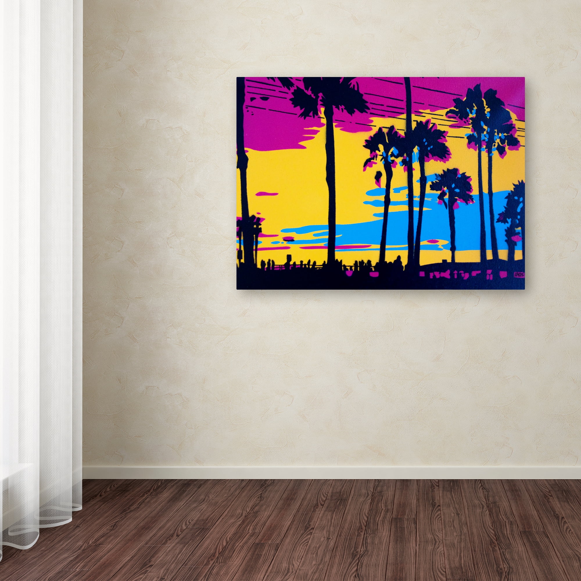 Trademark Fine Art 'California Sunset' Canvas Art by Abstract Graffiti