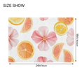 thumbnail image 4 of Yayeee Bath Rug for Bathroom Floor Non Slip Rectangle Fluffy Soft Absorbent Mat, 16"x24", Floral Orange, 4 of 7