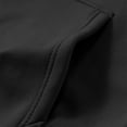 thumbnail image 6 of Huankd Mens Casual Hoodies Drawstring Quarter Zip Pullover Sweatshirts Black L, 6 of 7