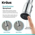 thumbnail image 5 of KRAUS Sellette™ Single Handle Pull Down Kitchen Faucet with Dual Function Sprayhead in Chrome Finish, 5 of 13