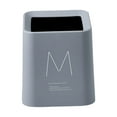 thumbnail image 2 of AuroraX Desk Mini Trash Can Cute Gray 1.2 Gallon Scandinavian Square Wastebaskets Minimalist Plastic Trash Bin for Dormitory Living Office, 2 of 6