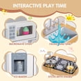 thumbnail image 2 of BRINJOY Wooden Play Kitchen for Kids, Pretend Cooking Set with Realistic Microwave, Oven, Sink, Apron & Storage, Educational Toy Gift for Ages 3+, 2 of 8