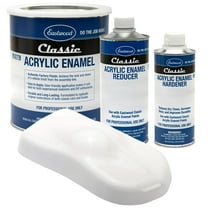 Eastwood Classic Acrylic Enamel Gloss White Automotive Spray Paint Gallon Reducer Hardener Kit