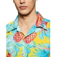 thumbnail image 3 of Stylore Hawaiian Shirts for Men Relaxed-Fit Pineapple Tropical Yellow Medium, 3 of 6