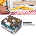 thumbnail image 4 of Ccdes Printed Cloth,Cotton Cloth,50x40cm 6Pcs Cute Cartoon Bear Fish Pattern Printed Cotton Fabric Assorted Cloth DIY Material, 4 of 8