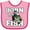 Pink and Red, variant on Inktastic Born to Fish Boys or Girls Baby Bib