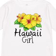thumbnail image 4 of Inktastic Hawaii Girl Hibiscus Flowers Girls Long Sleeve Toddler T-Shirt, 4 of 5