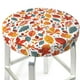 thumbnail image 3 of Balery Autumn Leaves Fundas de asiento para taburete de bar redondo de tela de terciopelo ajustables que protegen de arañazos y manchas para sillas de 14 a 17 pulgadas.-14 inch, 3 of 7