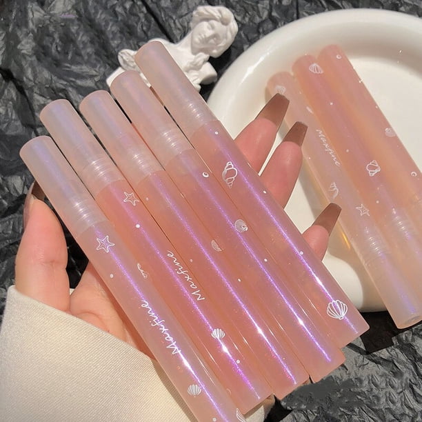 Water Glossy Transparent Lip Gloss Mirror Moisturizing Lip Gloss Liquid Lipstick Clear Glitter Primer Hydrating Plump Lip Care02 He Qiyong unisex