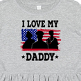 thumbnail image 4 of Inktastic Military Dad I Love My Daddy Girls Toddler Dress, 4 of 5