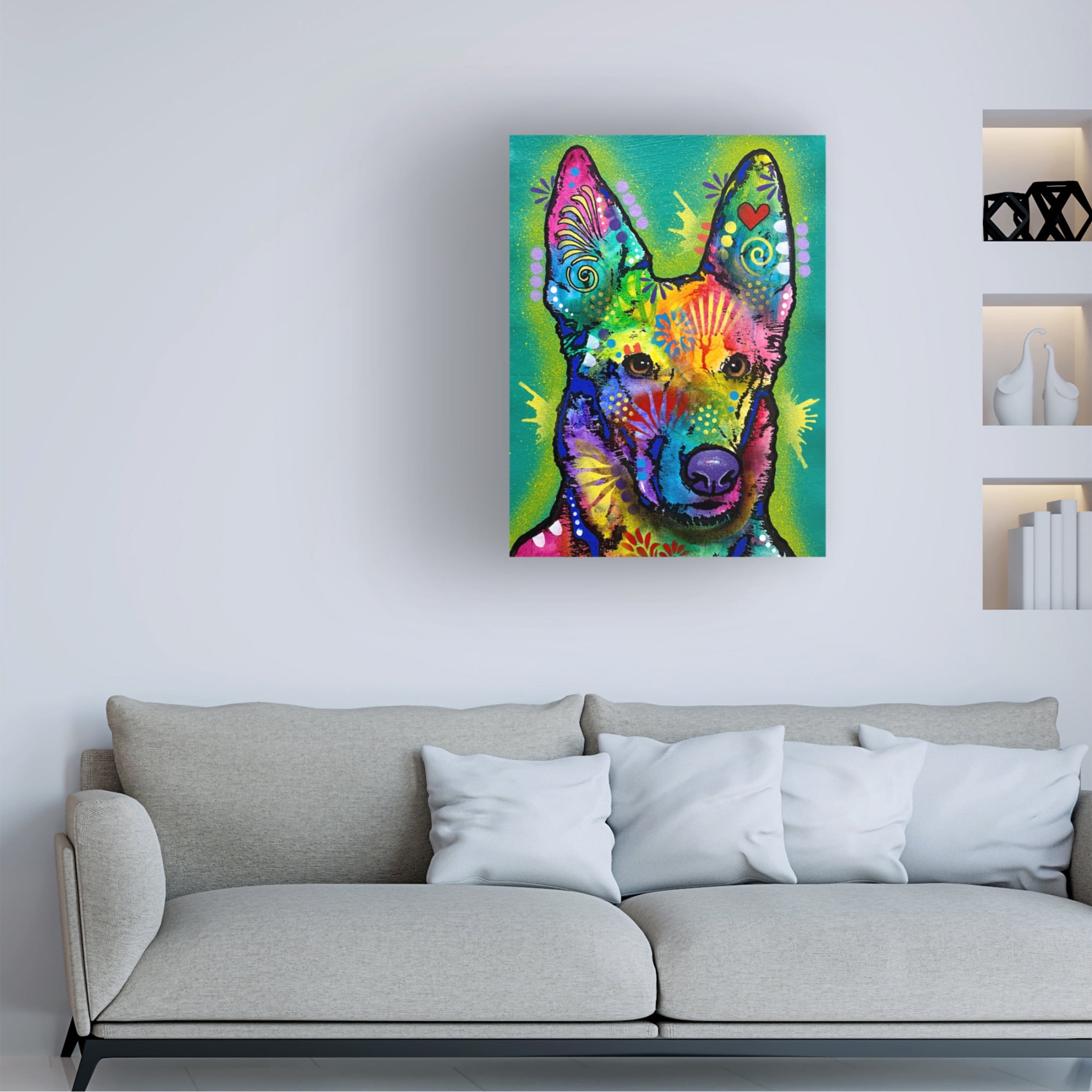 Canvas Wall Art - Dean Russo 'I See What You Did There' Wall Art for Living Room, Bedroom, or Office Décor by Trademark Fine Art - 14 x 19 Inches
