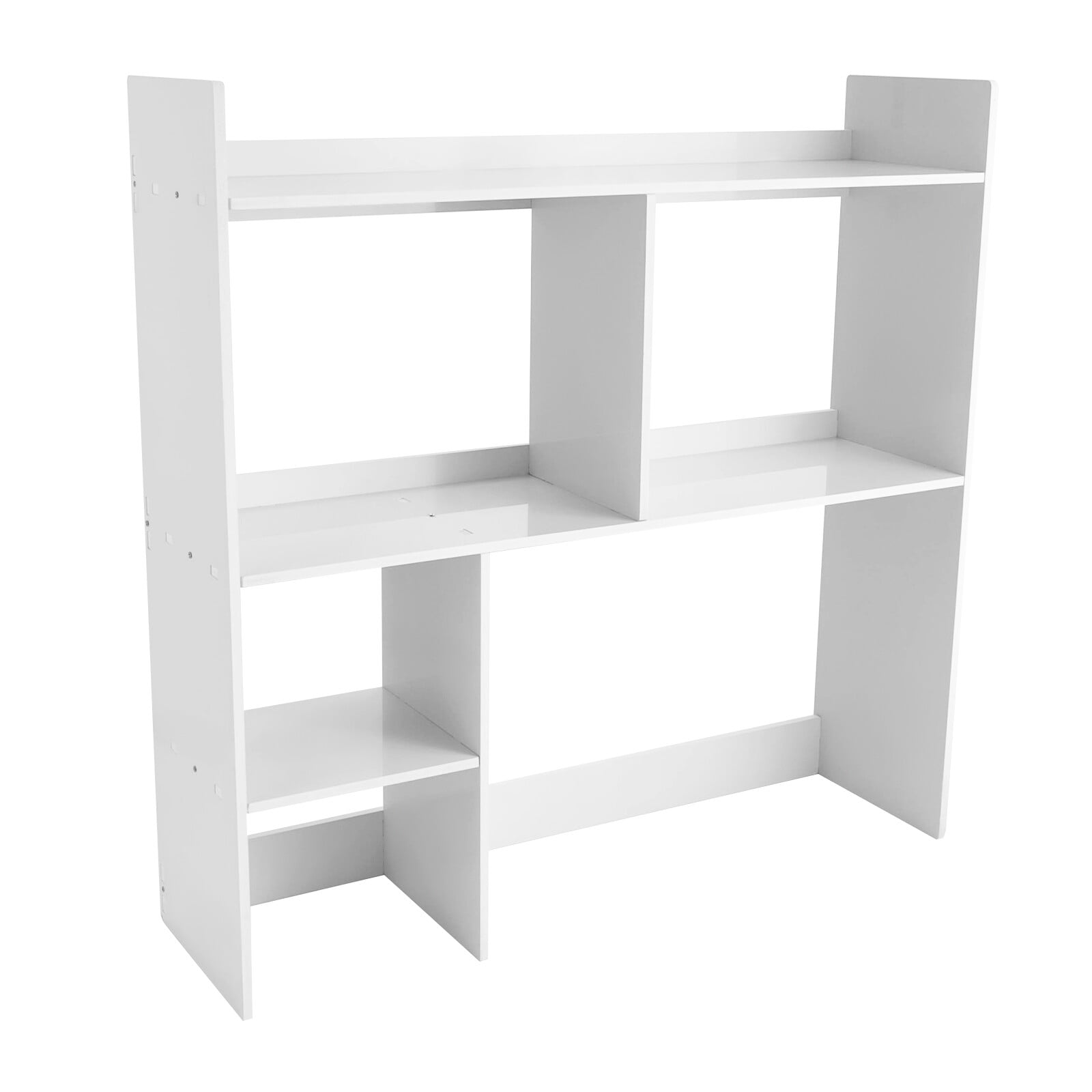 35.4" Desktop Organizer Shelf Desk Hutch for Computer Desk 3 Tier Desk Shelf Multifunctional Freestanding Storage Rack Display Shelf for Home Office