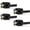 4 Pack, variant on 5 Pack Matte Black Door Handles Interior Door Knobs, Keyless Privacy Bedroom Door Lock, Heavy Duty Zinc Alloy Home Improvement Door Leverset for Bedrooms Bathrooms