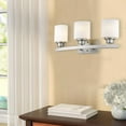 thumbnail image 6 of CHLOE Lighting AALIYAH Contemporary 3 Light Brushed Nickel Bath Vanity Light Opal White Glass 23" Wide, 6 of 6