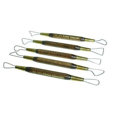 Kemper Wire Sculpting Tool Set DSS For Light Removal & Shaping Clay, Dough, Pottery 5 PC 6-1/2