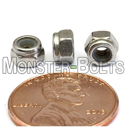 M3-0.5 Stainless Steel Nylon Insert Hex Lock Nut Metric DIN 985 A2-70 18-8 