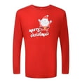 thumbnail image 2 of Odeerbi Family Clothes Christmas Pajamas Parent-child Wear 2025 Fashion Santa Claus Print Family Pajamas Home Service Parent-child Wear Suit Dad Red L, 2 of 9
