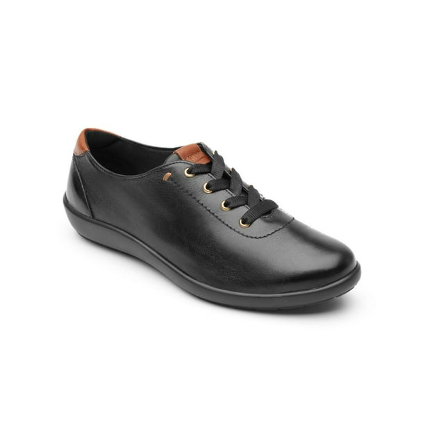 Flexi Tenis Casuales En Piel Color Negro Para Mujer Cómodos negro 25 Flexi 01901N