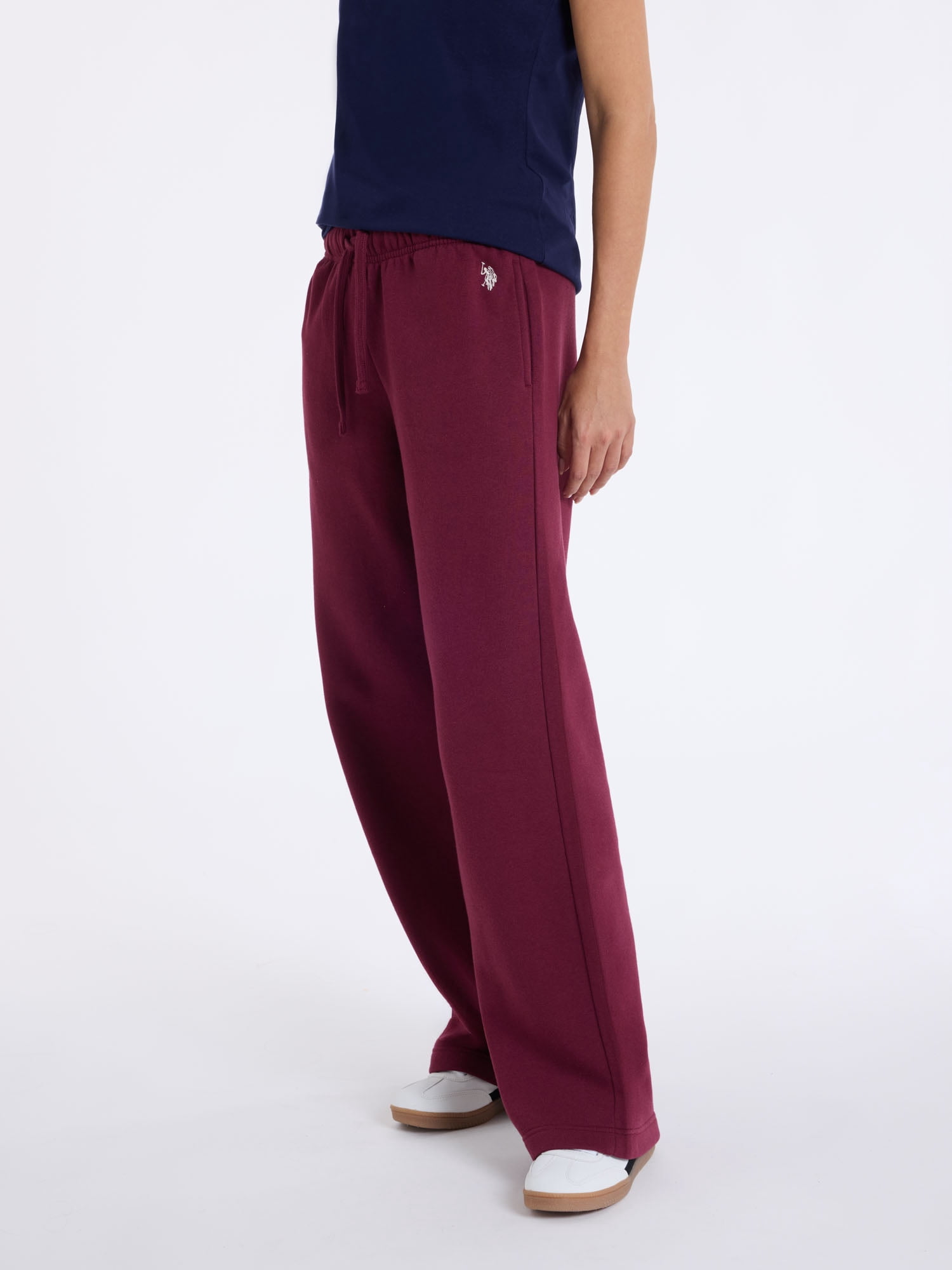 U.S. Polo Assn. Women's Fleece Wide Leg Pant