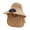Khaki, variant on Sun Hat Women Large Head Solar Fan Bucket Hat for Outdoor Sports UPF50+ Wide Brim Sun Summer Fishing Technology Hat