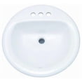 thumbnail image 2 of Proflo PF194RBS Rockaway 19" Circular Vitreous China Drop In Bathroom Sink - Off White, 2 of 6