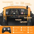 thumbnail image 5 of TOKTOO 24V Ride on Dump Truck, Kids Ride on Toys with EVA Tires, Electric Dump Bed, Remote Control, Bluetooth, Yellow Ride on Cars for Age 37-95 Months, 5 of 9