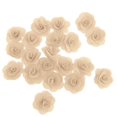 thumbnail image 3 of facefd 20 Pieces Silk Rose Flower Head Bud DIY Craft Wedding Decor Beige, 3 of 5