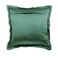 thumbnail image 3 of Euro Sham Cover, Teal Blue Euro Size Pillowcases 26x26 inch (65x65 cm), Satin European Pillow Shams, Solid Color, Ruched, Textured, Contemporary Euro Shams - Dreamy Teal, 3 of 3