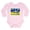 Petal Pink, variant on CafePress - Distressed, 80S Style, Ukraine, Ghost Of Kyiv, Zel - Long Sleeve Cotton Baby Bodysuit