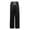 Black, variant on Miaoju Girls Pants Wide Leg School Uniform Pants Cozy Elastic Waist Summer Casual Beach Lounge Trousers with Pockets