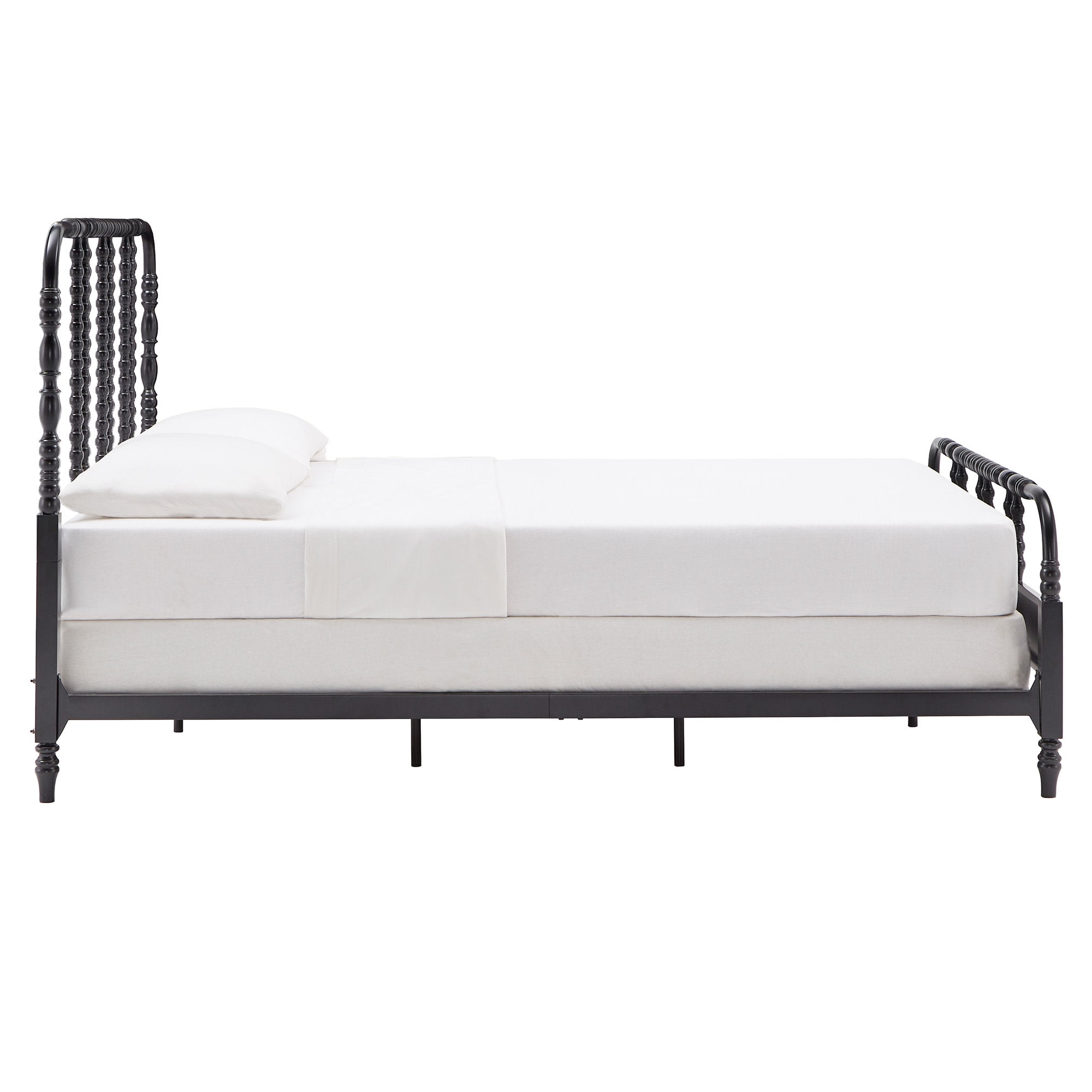 Weston Home Leona Metal Spool Full Bed, Black