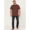 thumbnail image 2 of Gibson Trading Co Men's Tribal Meeting Geo Print Short Sleeve Button Down Burgundy Medium, 2 of 4