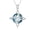 A, variant on Celtic Witch Knot Necklace, 925 Sterling Silver Crystal Nudo De Bruja Witchy Jewelry for Women