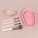 thumbnail image 4 of Pincel de maquillaje de silicona Matera de limpieza Herramientas cosméticas Cojín de lavado Portátil Sponge Eyeliner Aplicantes Scrubber Bowl Bathing Pink Vogacara HA059142-01, 4 of 7