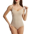 thumbnail image 2 of ZQUUVOU Women's Open Crotch Bodysuit Full Body Shaper Tummy Control Butt Lifting Sleeveless Invisible Under Clothing Beige, 2 of 8