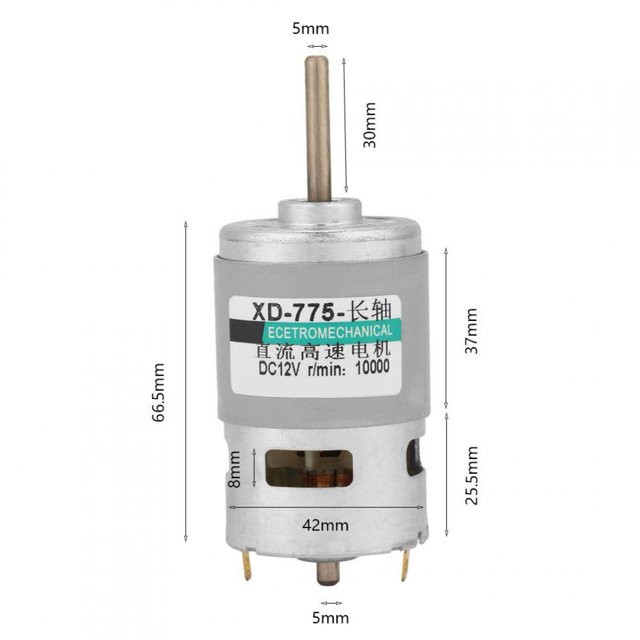 775 Motor Motor de eje de extensión Motor Motor Motor 24vdc para el hogar Khall Tendencias