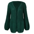 thumbnail image 4 of Vedolay Womens Fashion Long Sleeve Button Down Coat Knit Cardigan Coat 2023 Green,3XL, 4 of 5