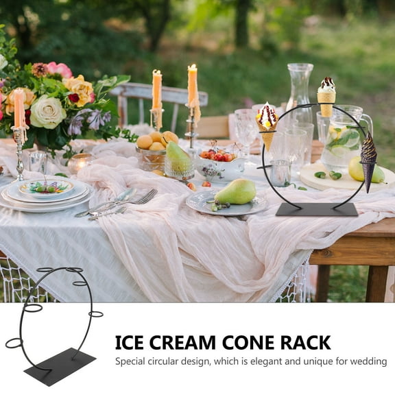 FRCOLOR  Wedding Stands for Display Cone Popcorn Holder Innovative Rack