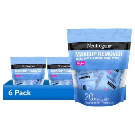 (6 pack) Neutrogena Makeup Remover Micellar Towelettes 20 Count