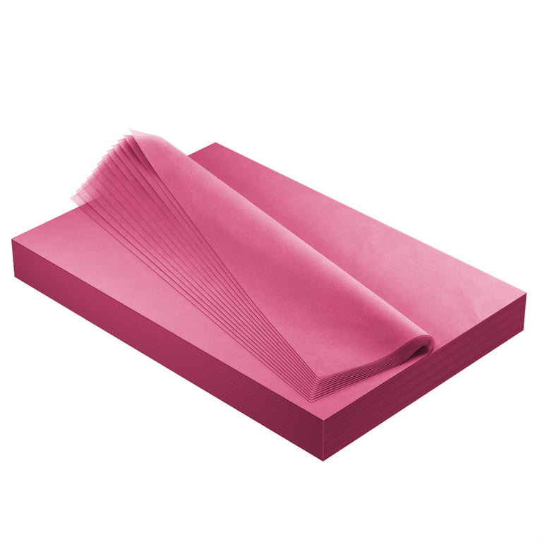 Crown Display 120 Count of Acid Free Tissue Paper for Gift and Crafts 15 x  20 - Hot Pink 