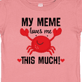 thumbnail image 4 of Inktastic Meme Loves Me Grandson Boys or Girls Baby T-Shirt, 4 of 5