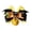 A, variant on Yellow Pumpkin Print Detachable Ribbon Pet Collar Bow Jingle Bell Cat Small Dog Halloween Decor