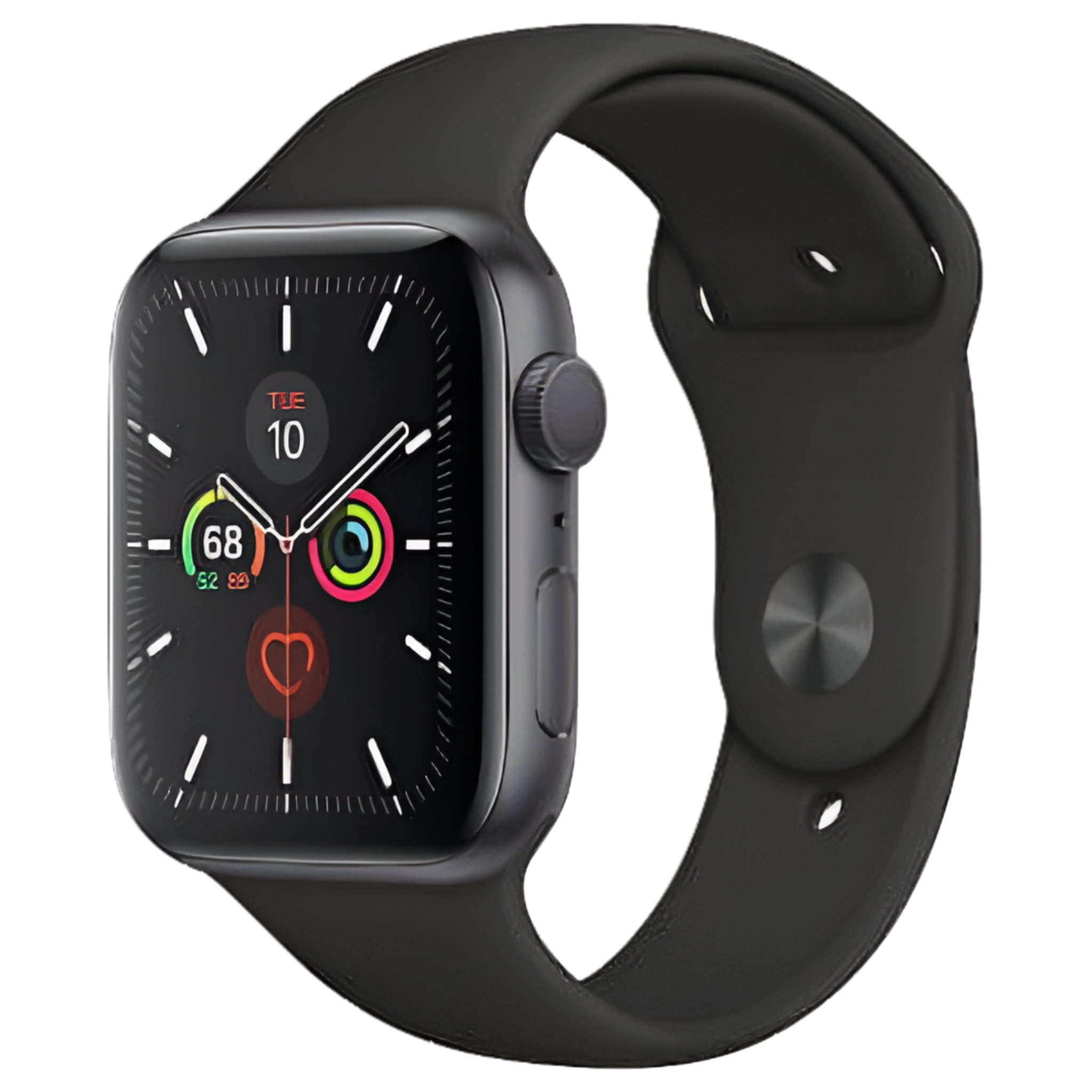 Apple, Watch Series 5, Smartwatch, Water resistant , 44mm GPS Aluminum Black Sport Band, 10 Hour Battery Life, 0.046 Kilogram, iOS, Space Gray, 1, 1