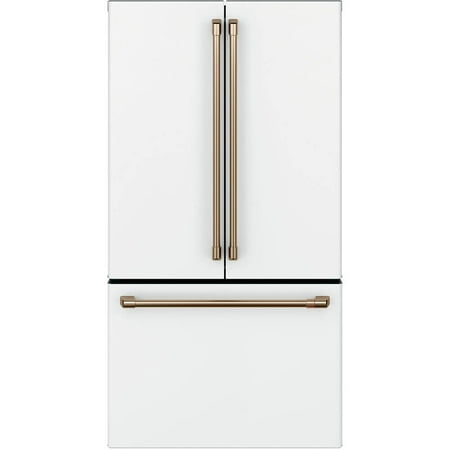 CafeÌ CWE23SP4MW2 23 Cu. Ft. Matte White Counter-Depth French Door Refrigerator